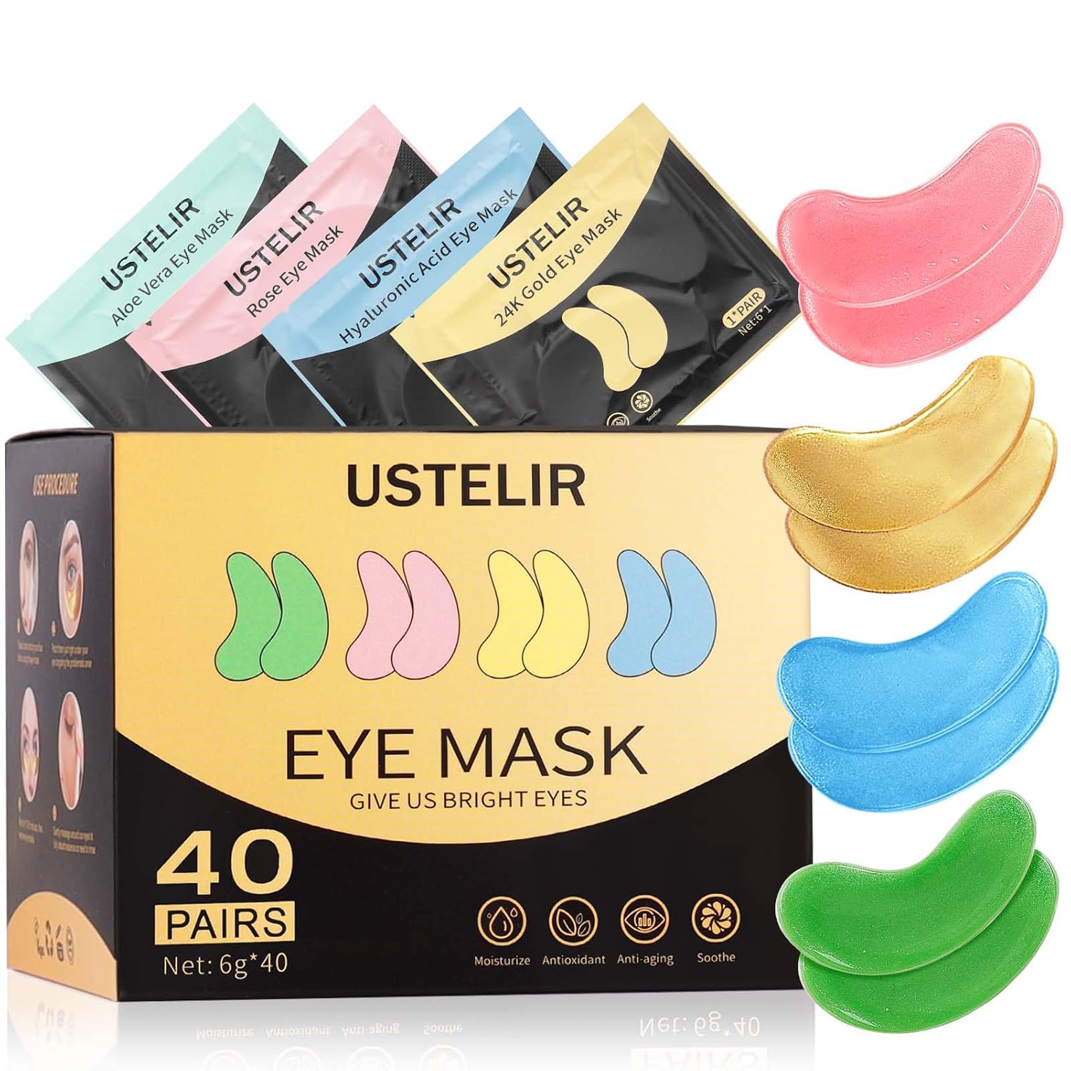 Revitalize Your Eyes: Discover the Magic of Under Eye Patches with 24K Gold and Hyaluronic Acid!
