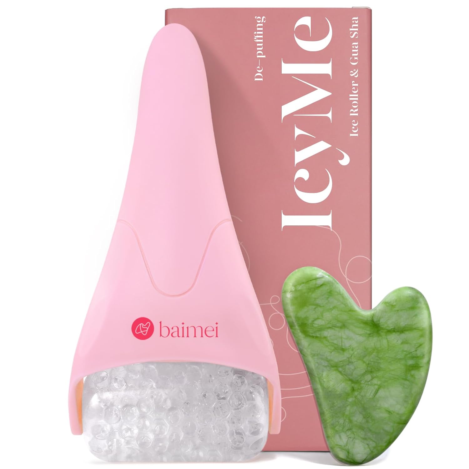 Unveil Radiance: BAIMEI Ice Roller & Gua Sha Set for Ultimate Skincare Bliss