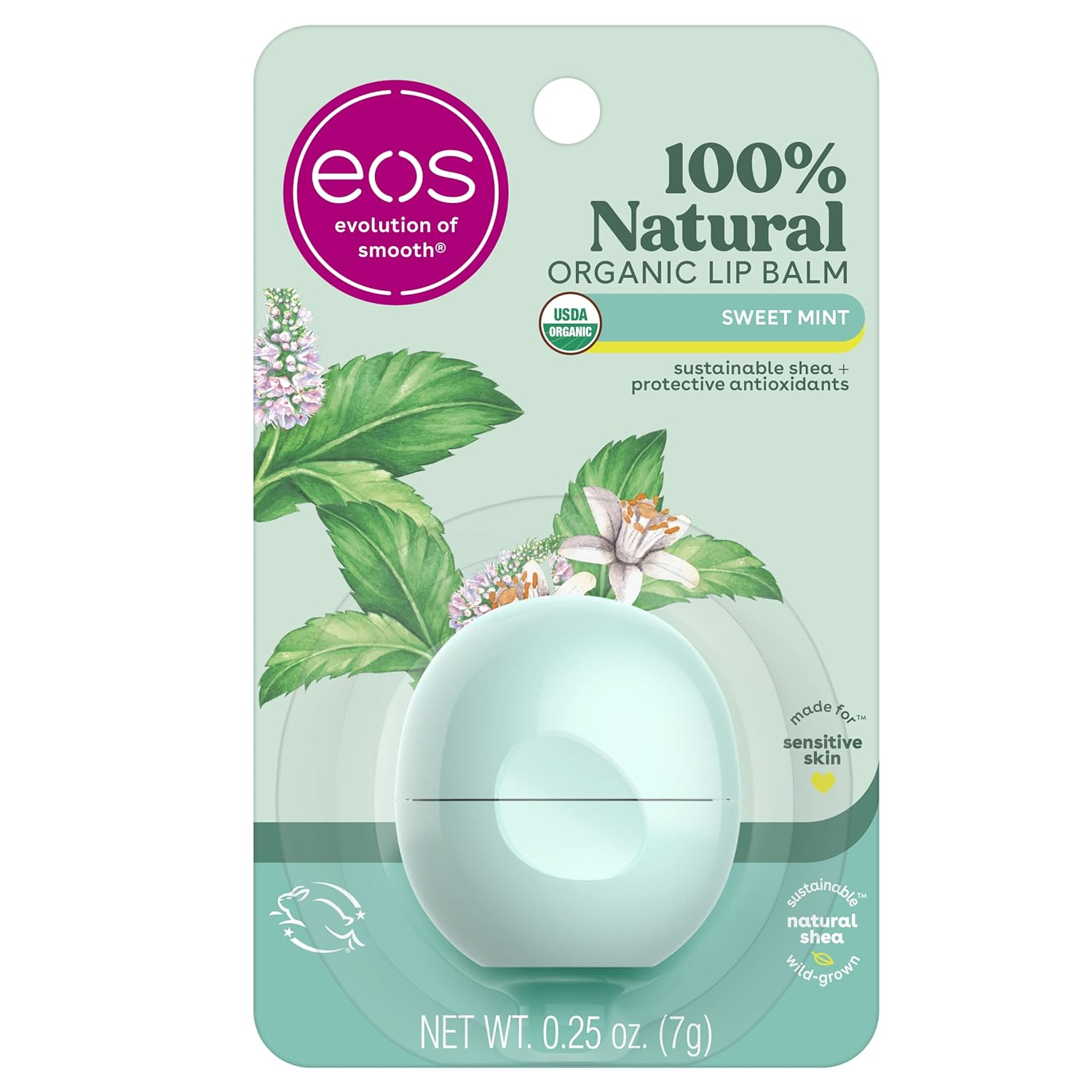 Kiss Dry Lips Goodbye: Discover eos 100% Natural Sweet Mint Lip Balm!