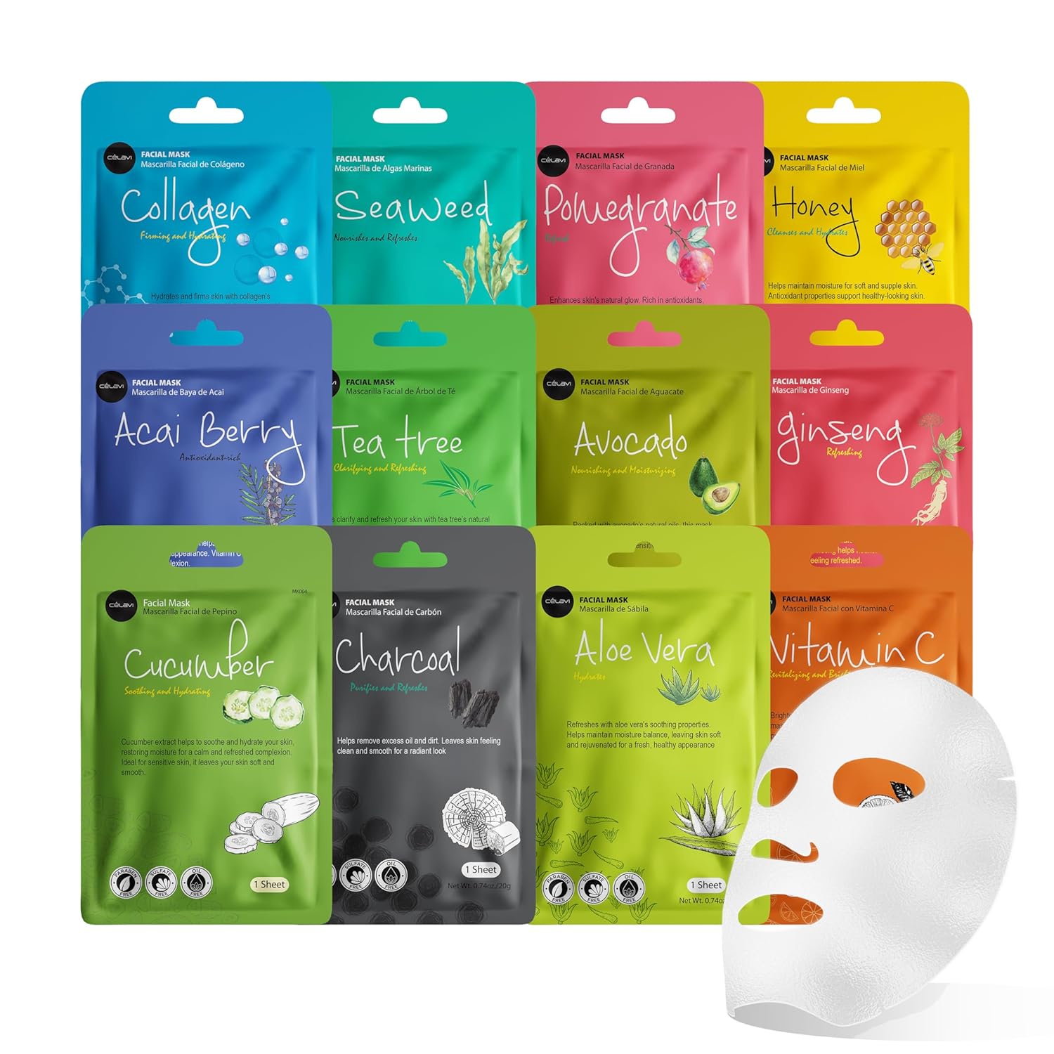 Transform Your Skin: Review of Celavi Essence Facial Sheet Mask Variety Set