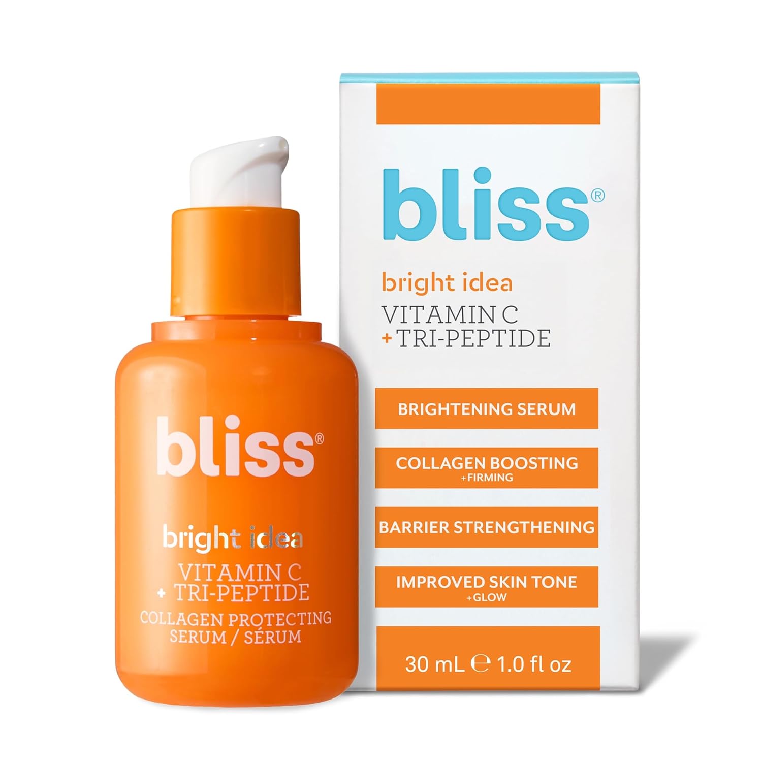 Glow Up: A Review of Bliss Vitamin C + Tri-Peptide Bright Idea Serum for Radiant Skin!