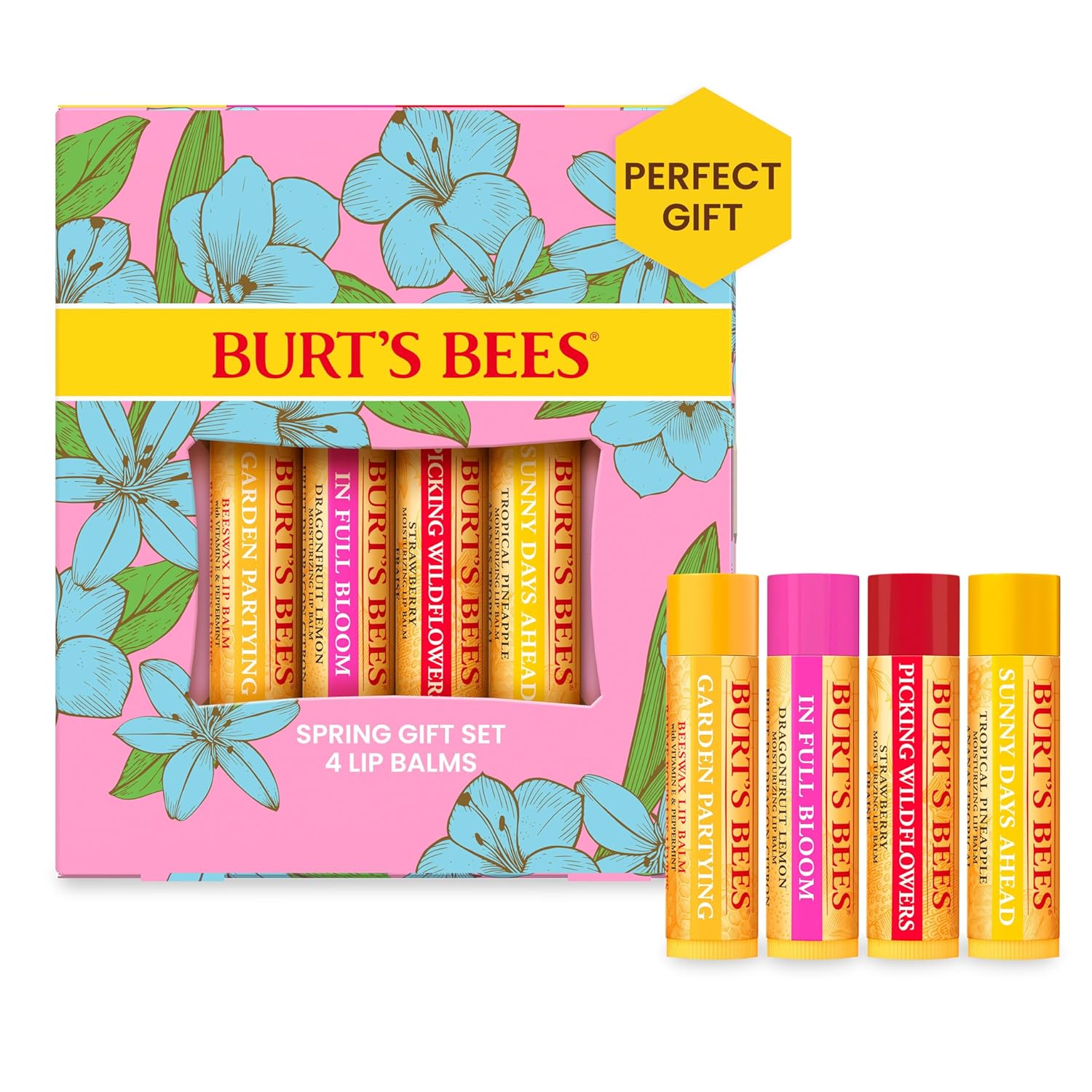 Pamper Your Lips: Burt's Bees In Full Bloom Lip Balm Set Review