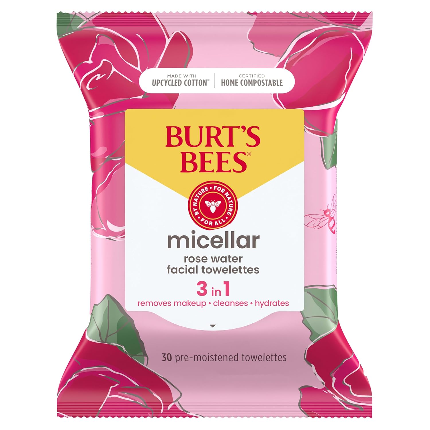 Refresh and Revive: Burt's Bees Rose Water Face Wipes Review