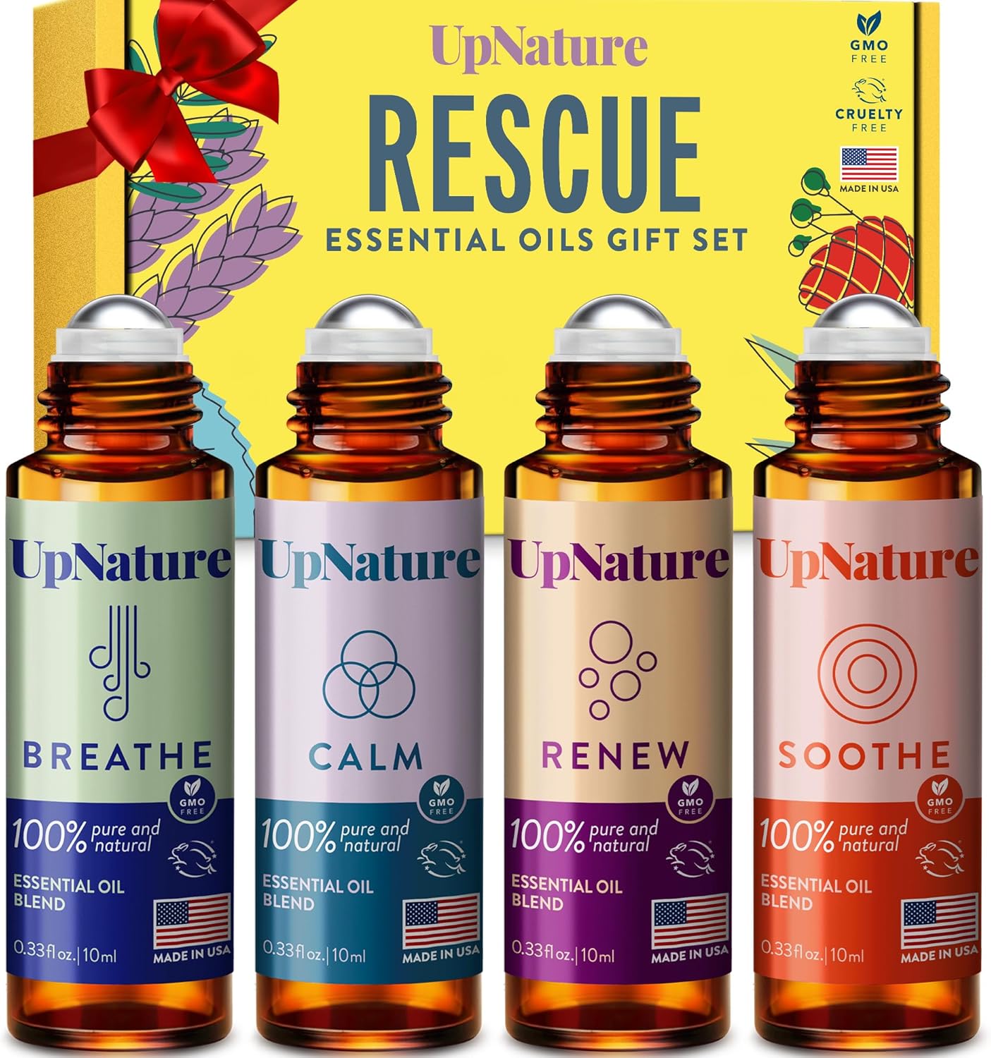 Discover Serenity: UpNature Essential Oils Roll On Set for Ultimate Stress Relief