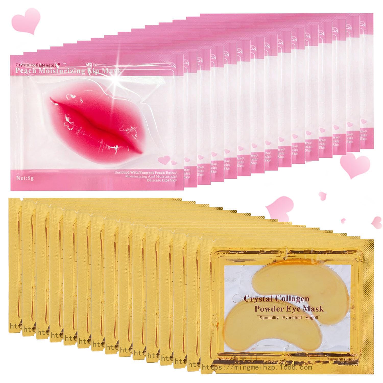 Revitalize Your Skin: 30 Pairs of 24K Gold Lip and Eye Masks Reviewed!
