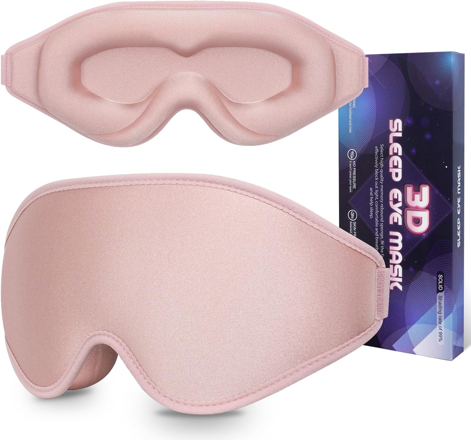 Experience Ultimate Comfort: Review of the 3D Memory Foam Sleep Mask in Pink