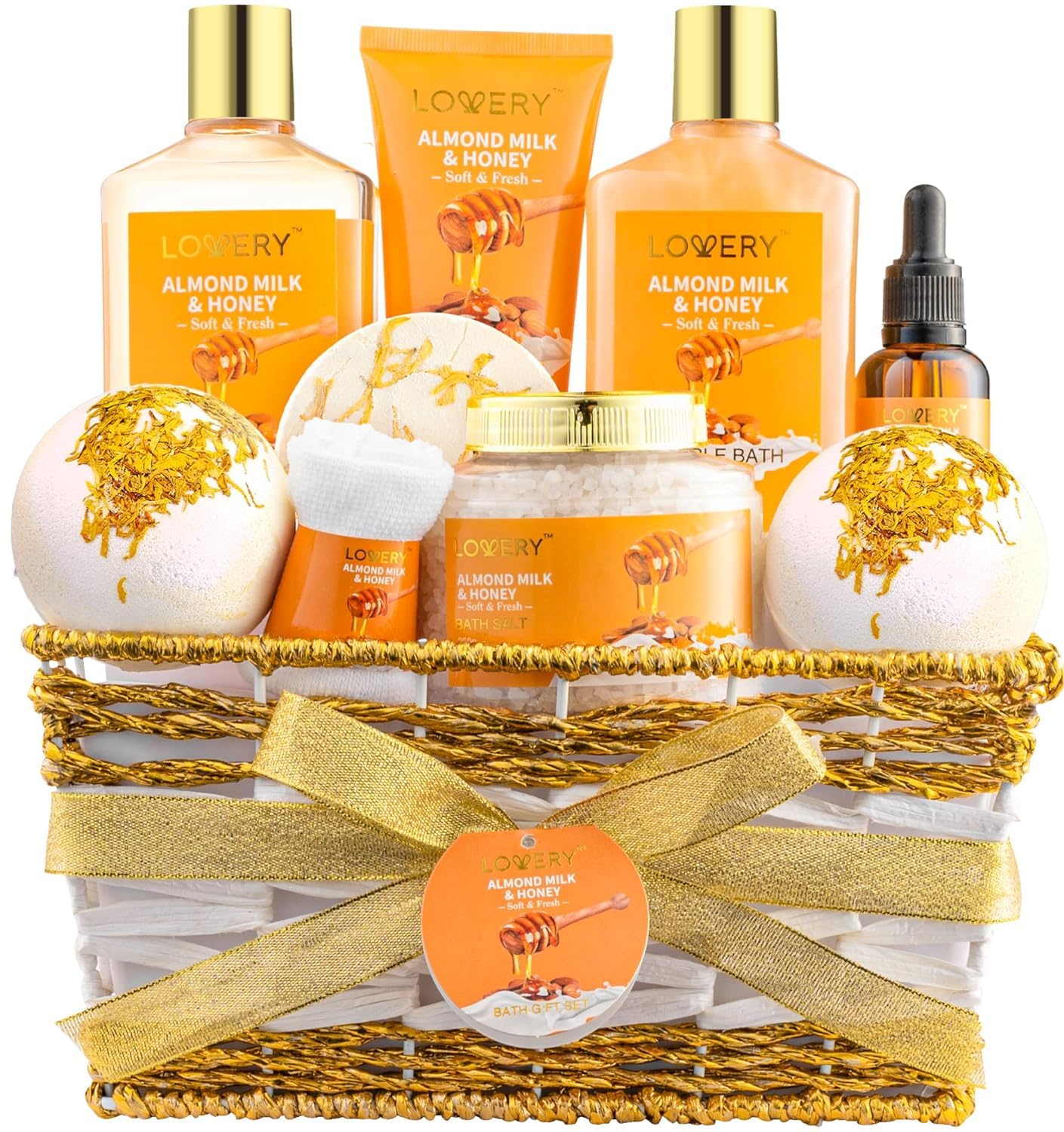 Indulge in Serenity: The Ultimate Almond Milk & Honey Spa Gift Basket for Every Occasion!