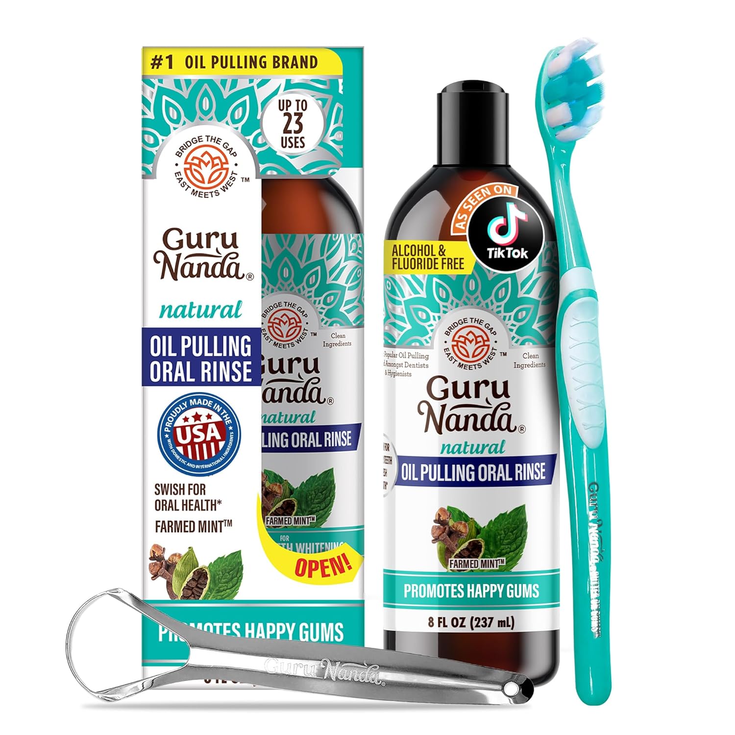 Unlock Freshness: GuruNanda CocoMint Oil Pulling Mouthwash Review