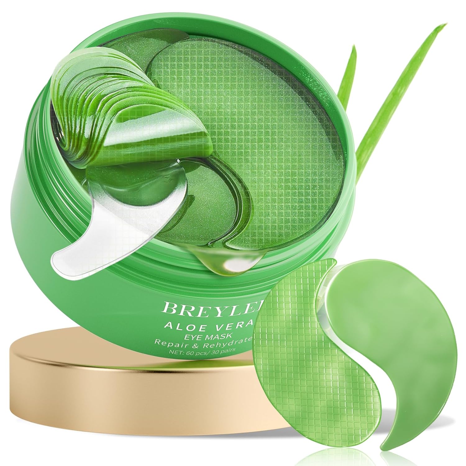Revitalize Your Eyes: BREYLEE Aloe Vera Eye Masks Review for Dark Circles & Puffiness
