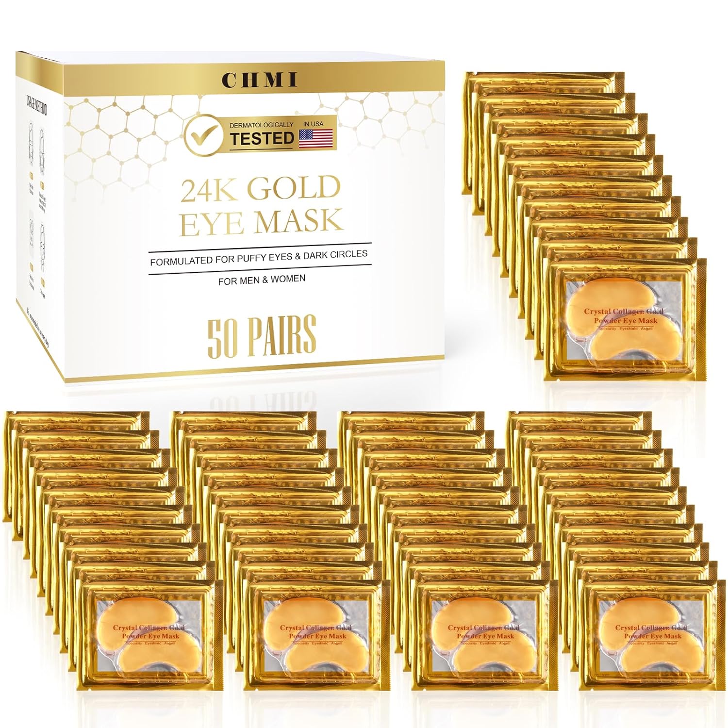 Revitalize Your Eyes: The Ultimate Review of CHMI 24K Gold Under Eye Patches!