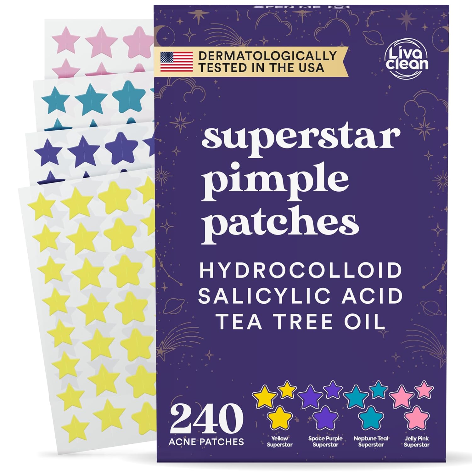Star Treatment: Unveil Clear Skin with LivaClean Pimple Patches!