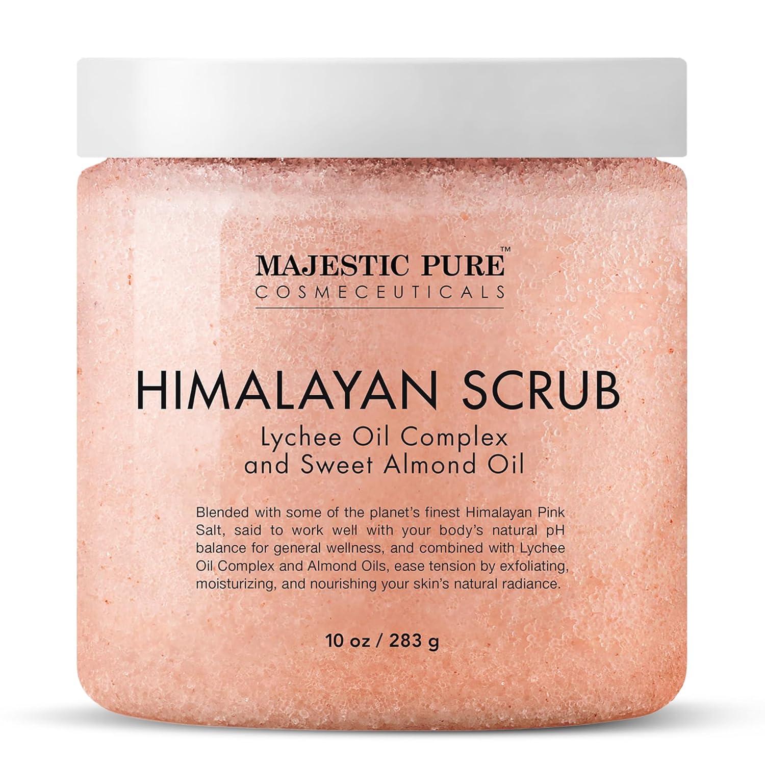 Revitalize Your Skin: A Review of MAJESTIC PURE Himalayan Salt Body Scrub with Lychee Oil